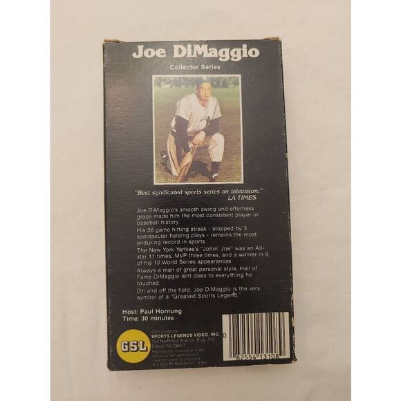 Greatest Sports Legends JOE DIMAGGIO The Yankee Clipper (VHS, 1985) - Picture 2 of 3